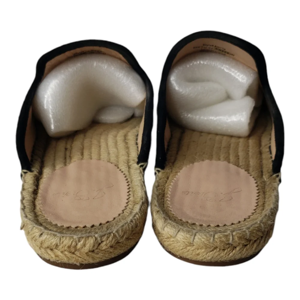 J. Crew Leopard Print Espadrille Mules in Brown and Black
